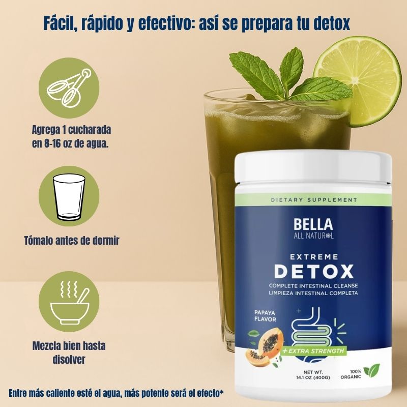 Extreme Detox Powder: Suplemento de limpieza Intestinal