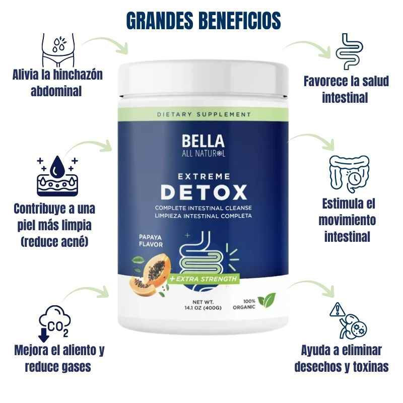 Extreme Detox Powder: Suplemento de limpieza Intestinal