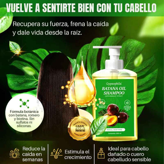 Gypsophila™: Champú de aceite de Batana y aceite de Romero