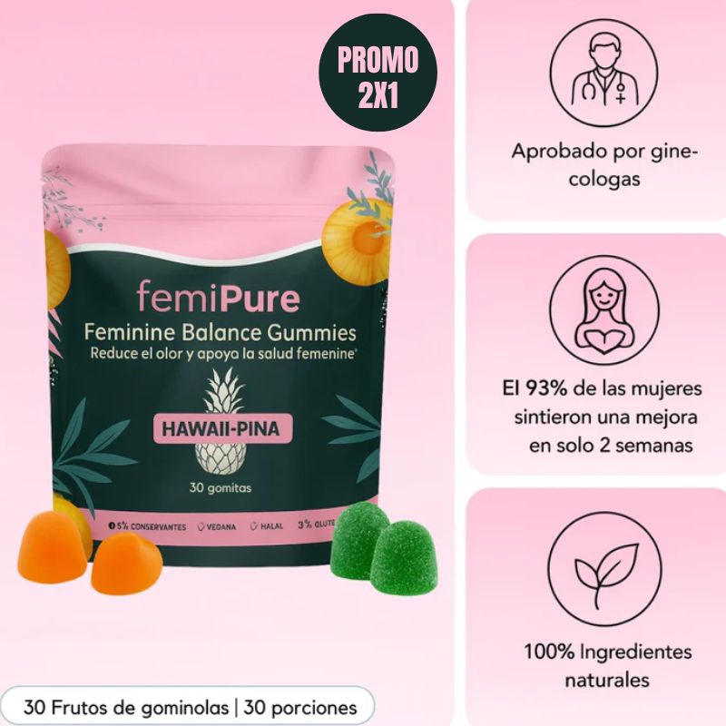 FemiPure™ Gomitas: Olvidate del mal olor y la incomodidad