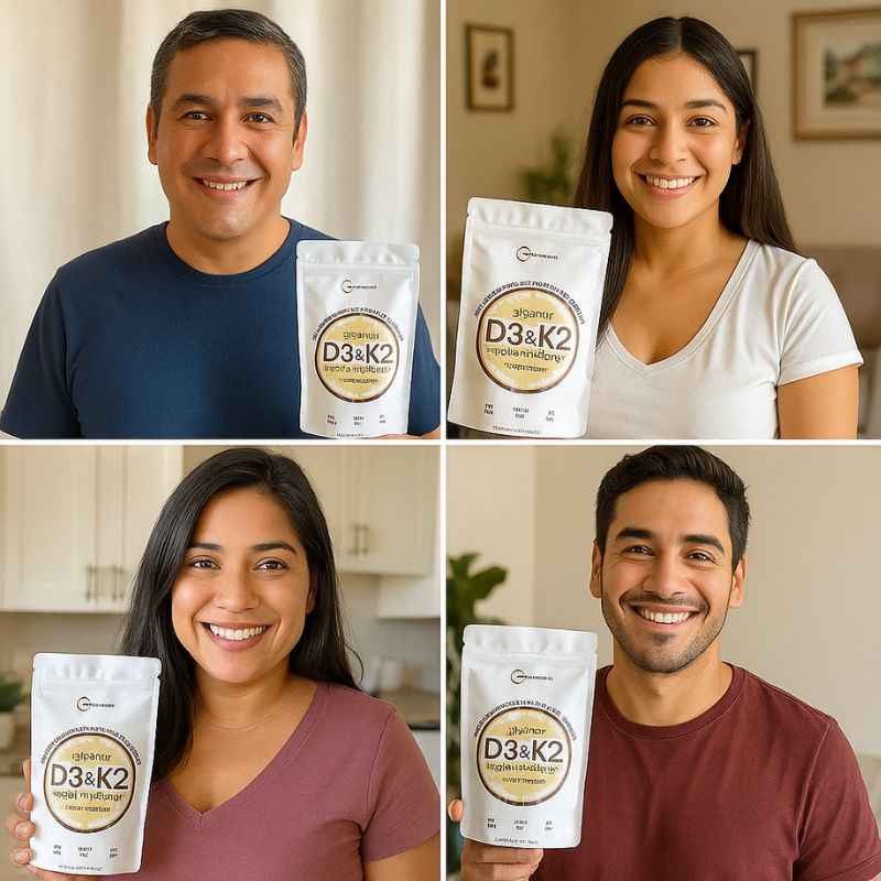 Suplemento Vitaminico D3+K2+ Aceite de coco