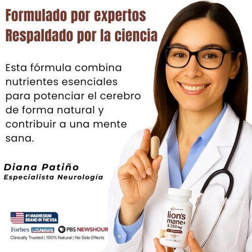 Capsulas Melena de León con L-Ergotioneína 8,400 mg | 120 Capsulas