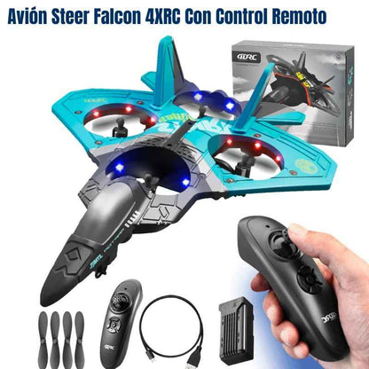 Avión Steer Falcon 4XRC 360° Con Control Remoto | El mejor regalo para Navidad 🎁