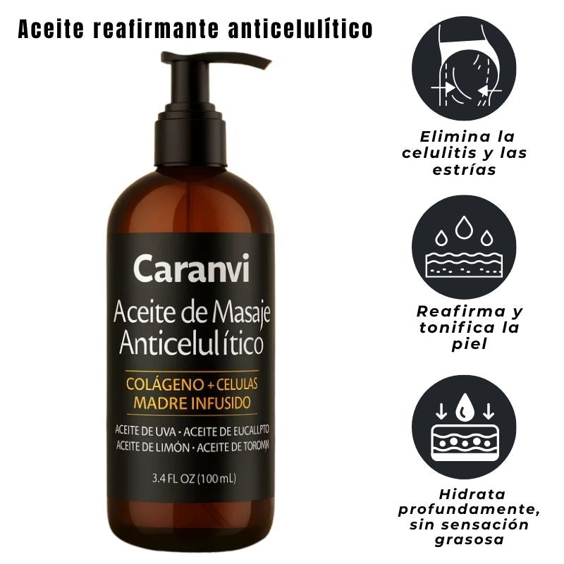 Caranvi™: Aceite reafirmante anticelulítico para mujeres