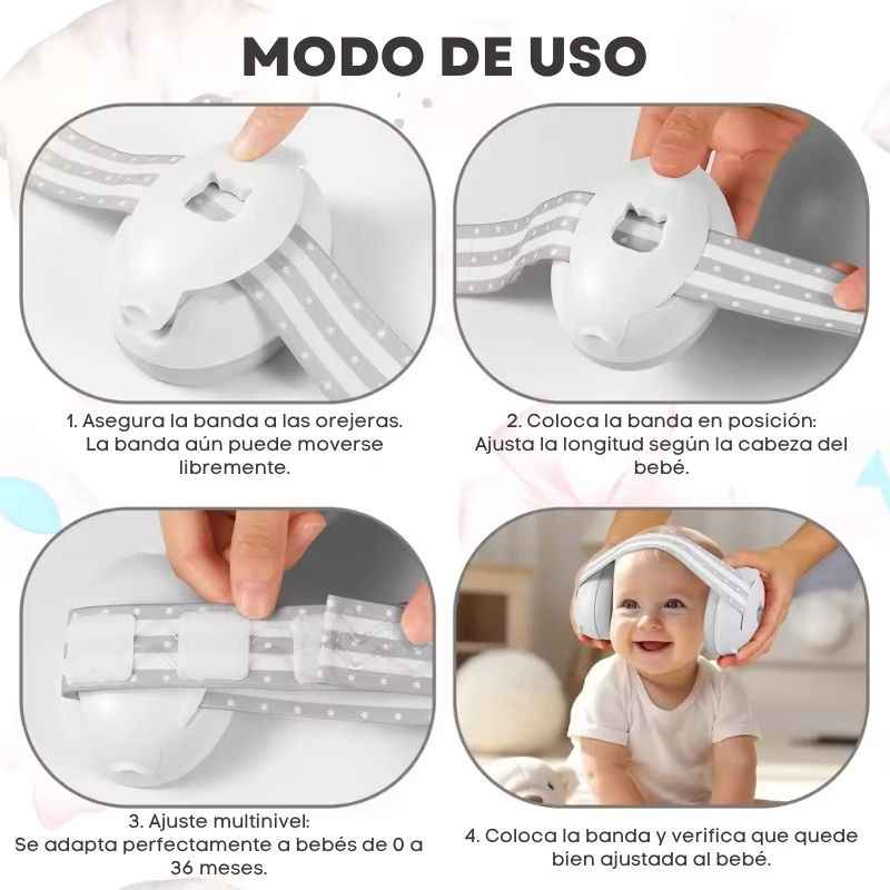 Audífonos cancelación de ruido para bebé