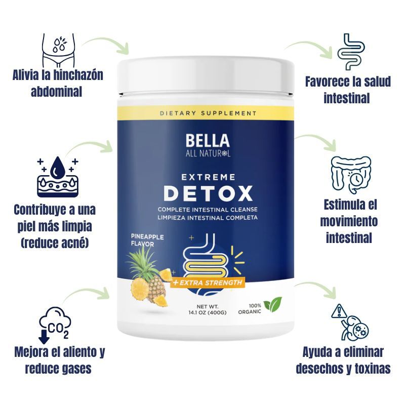 Extreme Detox Powder: Suplemento de limpieza Intestinal