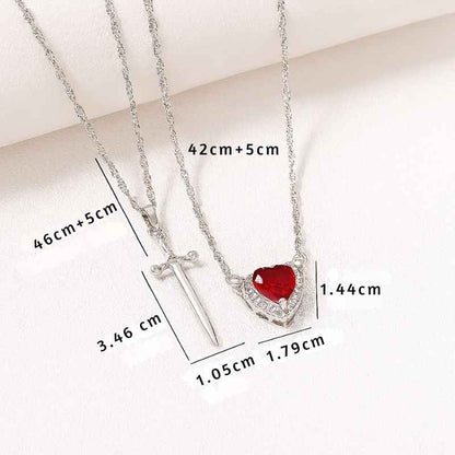 HeartBlade™: Collar corazón y collar espada | Promo  2X1
