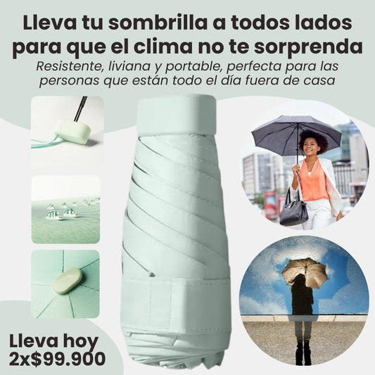 Mini sombrilla de bolsillo