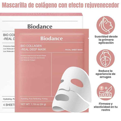 Mascarilla de colágeno con efecto rejuvenecedor