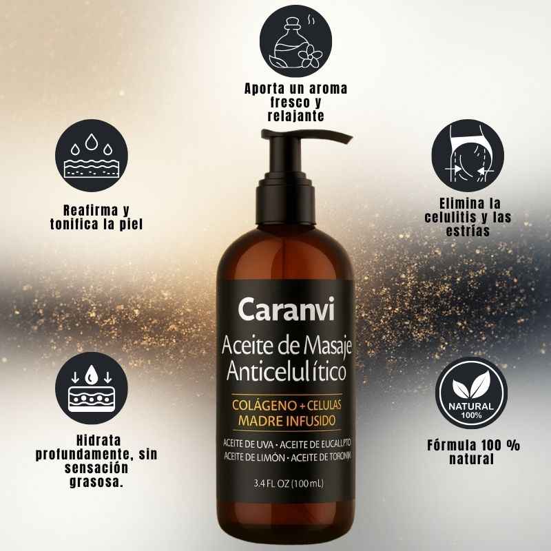 Caranvi™: Aceite reafirmante anticelulítico para mujeres
