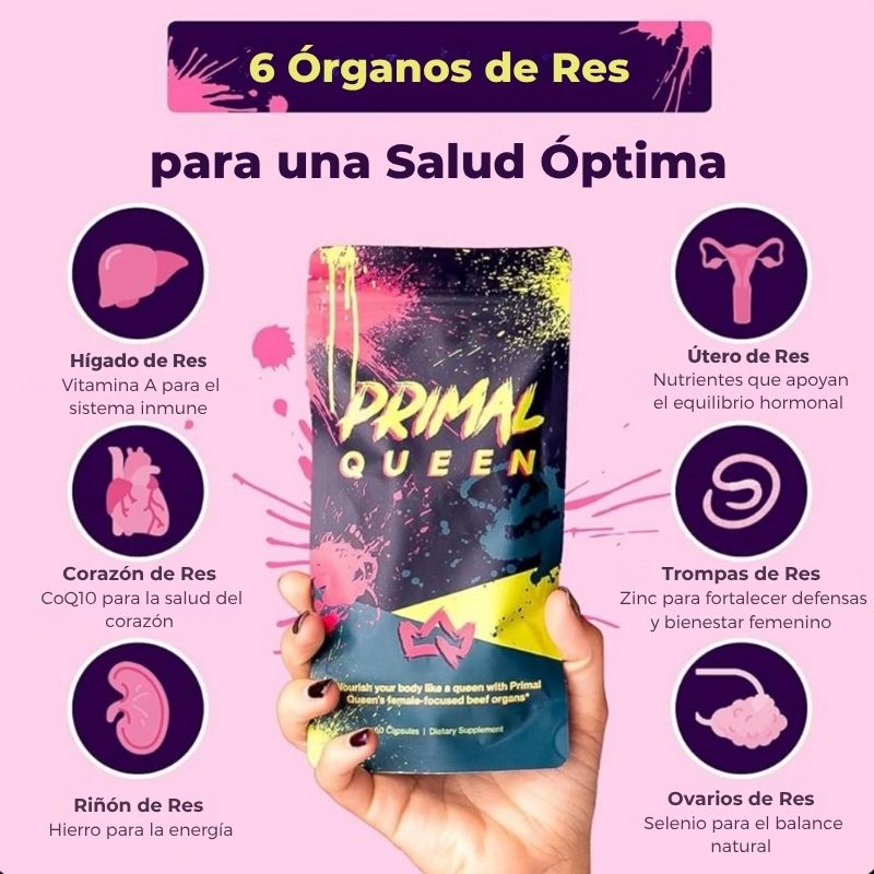 Suplemento Vitamínico Primal Queen | 60 Capsulas