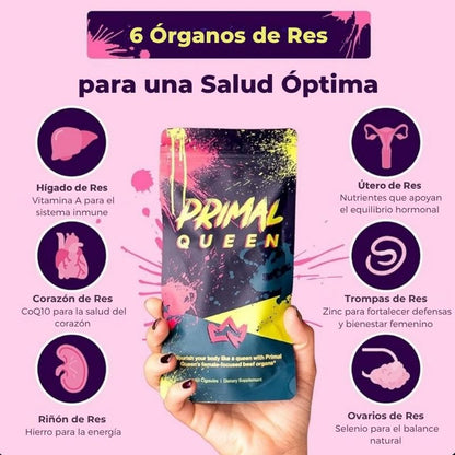 Suplemento Vitamínico Primal Queen | 60 Capsulas