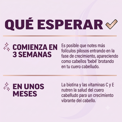Suplemento para el crecimiento capilar avanzado