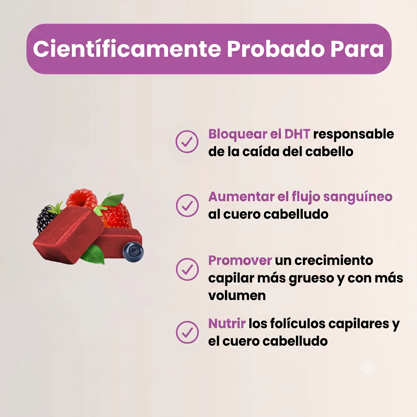Suplemento para el crecimiento capilar avanzado