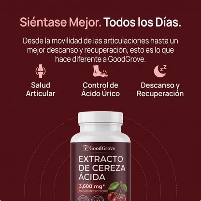Suplemento cereza acida