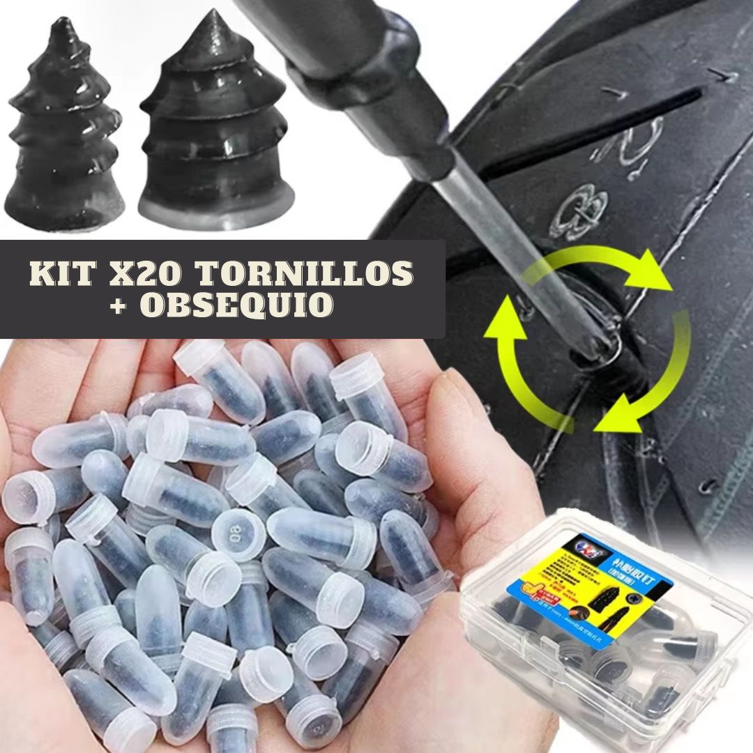 Kitx20 Tornillos para despinchar llantas de carro, motos y bicicletas + Obsequio