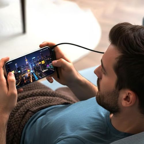 Cable con Soporte y Carga Ultrarrápida 240W| Puerto Tipo C de 1.5 m
