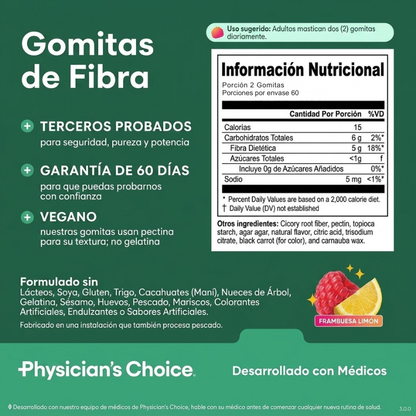 Gomitas de Fibra Prebiótica | Tu digestión en equilibrio