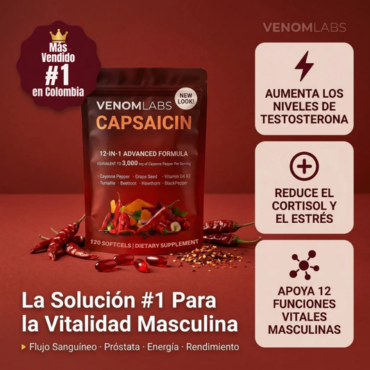 Venom Capsaicin™ | Cápsulas de Pimienta Cayena