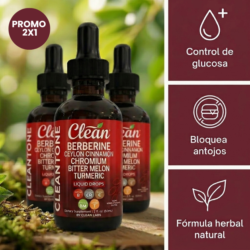 Cleantone™ | Baja y equilibra tu glucosa naturalmente 2x1