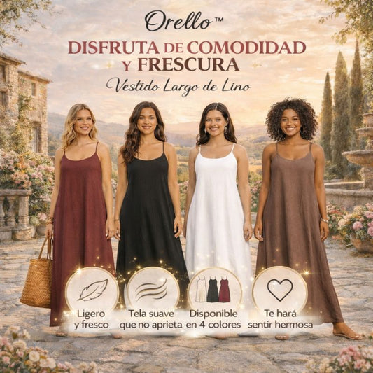 Orello™: Vestido de lino ultra suave