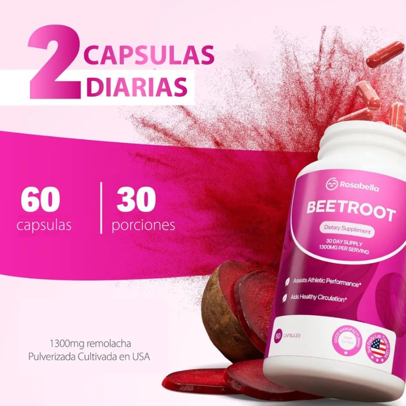 Beetroot™: Suplemento formulado a base de extracto de remolacha