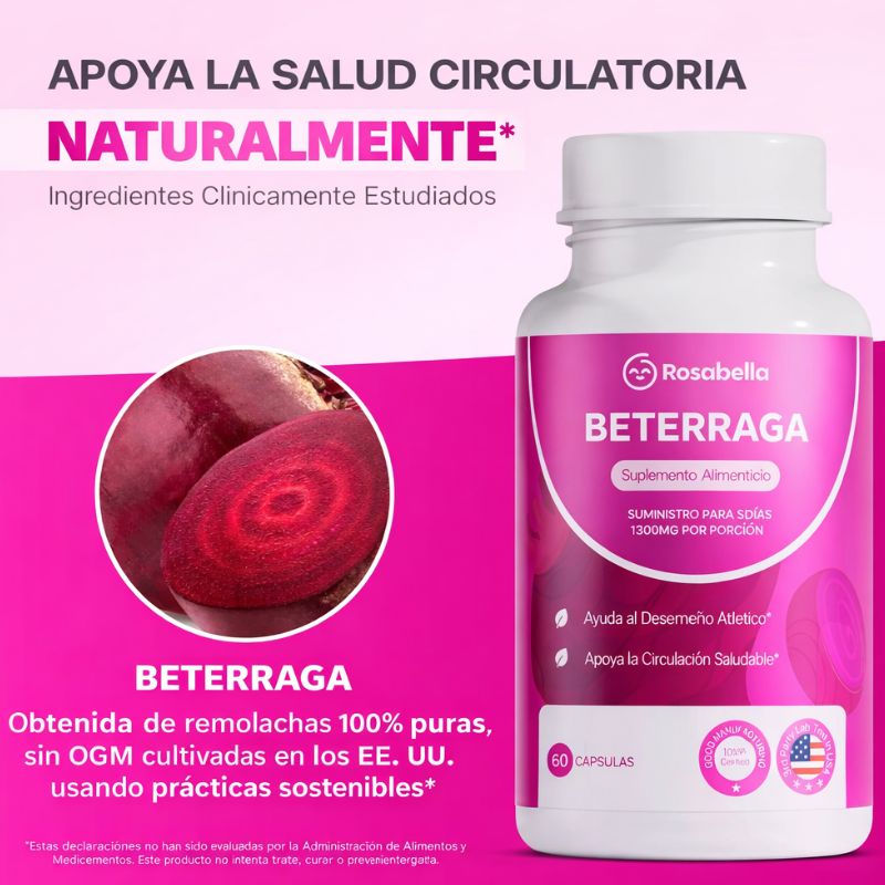 Beetroot™: Suplemento formulado a base de extracto de remolacha