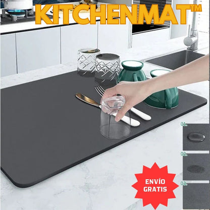 KITCHENMAT™: TAPETE ESCURRIDOR ABSORBENTE PARA TU HOGAR⭐