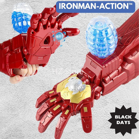 IRONMAN-ACTION™: GUANTE LANZADOR BOMBAS HIDROGEL ¡EL MEJOR REGALO PARA NAVIDAD🎁!