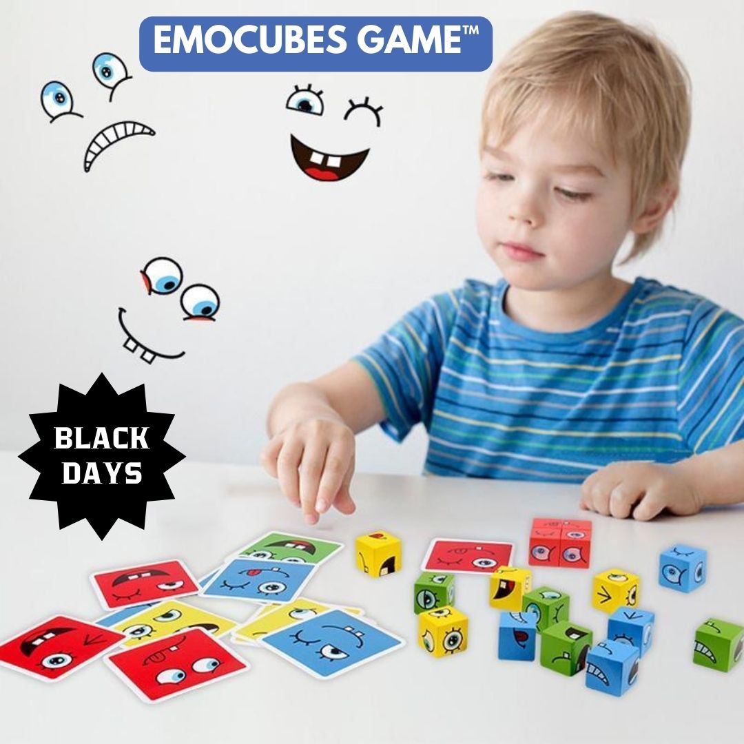 EMOCUBES GAME™:JUEGO EMOCIONES ROMPECABEZAS BLOQUES🎁   ¡BLACK DAYS🔥!