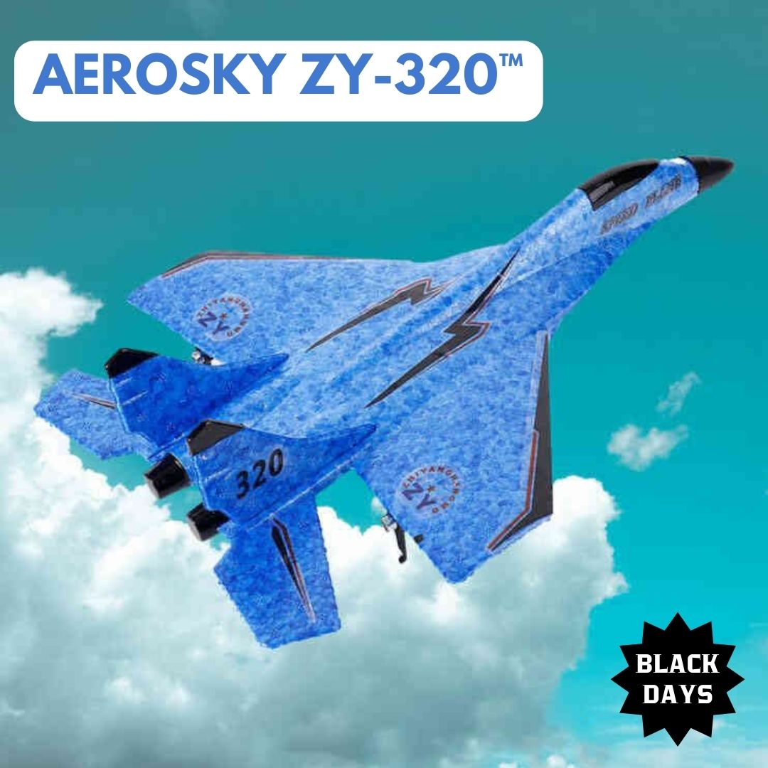 AEROSKY ZY-320™: PLANEADOR DE ALTA AVENTURA+ CONTROL REMOTO ¡BLACK DAYS🎁!