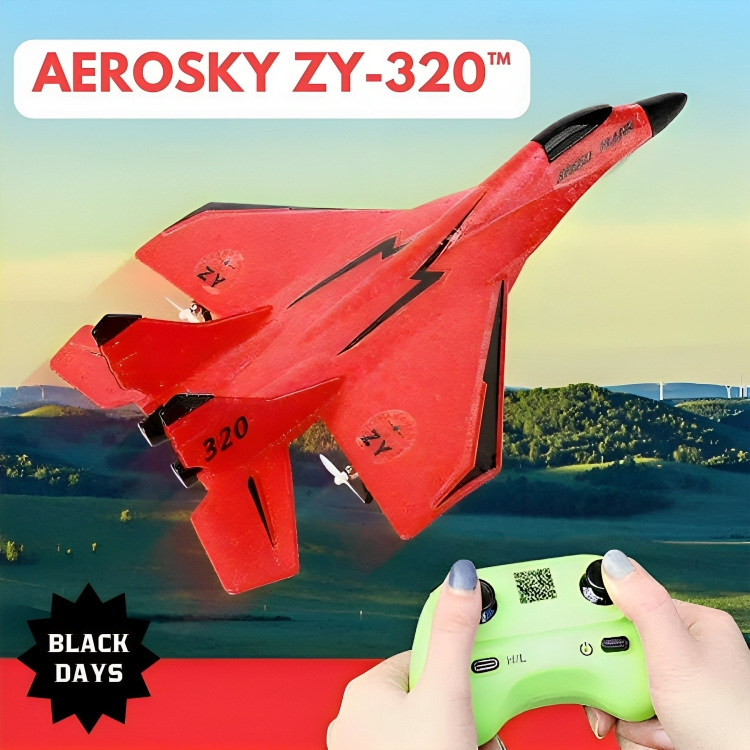 AEROSKY ZY-320™: PLANEADOR DE ALTA AVENTURA+ CONTROL REMOTO ¡BLACK DAYS🎁!