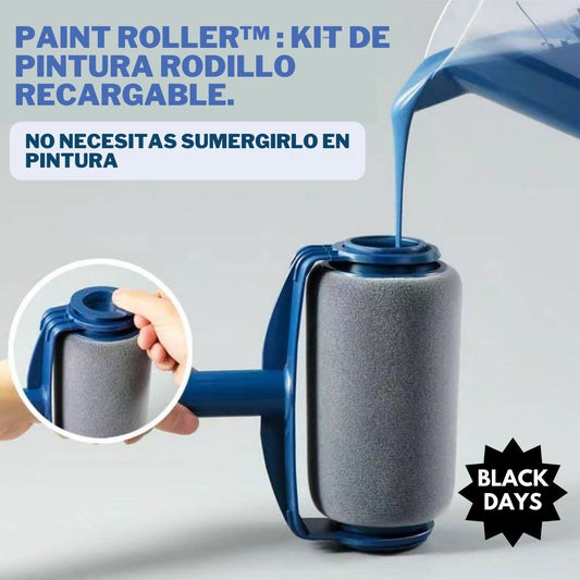 PAINT ROLLER™: KIT DE PINTURA RODILLO RECARGABLE  ¡BLACK DAYS 🔥!