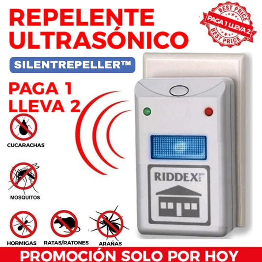 SILENTREPELLER™:REPELENTE ULTRASÓNICO DE PLAGAS PROMOCION 2X1 ¡BLACK DAYS 🔥!