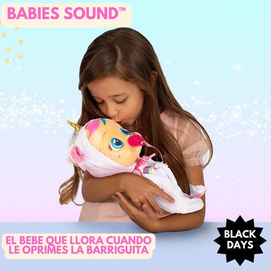 BABIES SOUND™: LA BEBE MAS LINDA QUE LLORA CON SONIDOS ¡SUPER PROMO BLACK DAYS🔥!