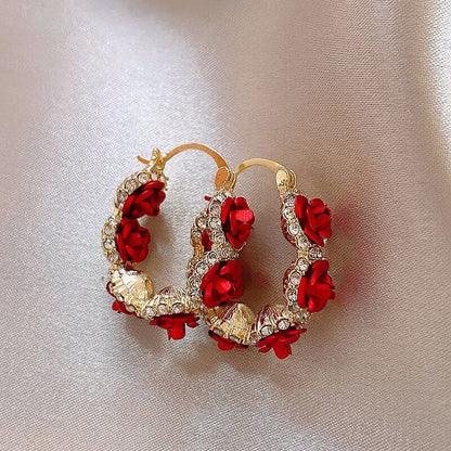 ARETES ROSAS CLASSIC: EL TOQUE DE ELEGANCIA Y SOFISTICACIÓN| JOYERIA EUROPEA