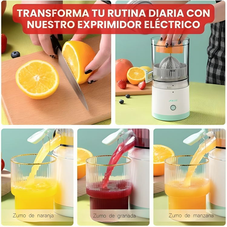 XJUICE™: EXPRIMIDOR AUTOMÁTICO DE FRUTAS PORTÁTIL | TRANSFORMA TUS MAÑANAS CON UN DELICIOSOS ZUMO DE FRUTAS