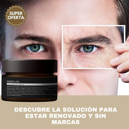 ONESKIN™: CREMA FACIAL COLÁGENO Y BABA DE CARACOL (FORMULA MEJORADA)