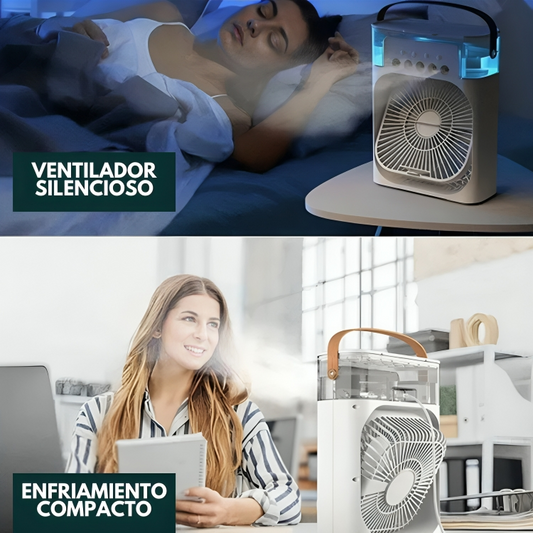 AIR COOLER™: MINI AIRE ACONDICIONADO PORTATIL 3 EN 1 | MANTENTE FRESCO TODO EL DIA