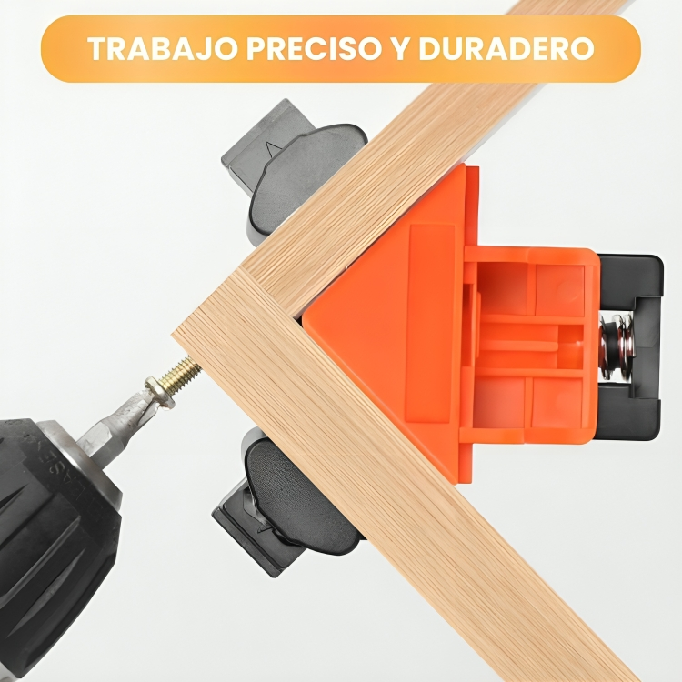 CORNER MATE™: KIT X 4 CLIPS DE FIJACIÓN DE TABLAS PARA ACABADOS PROFESIONALES