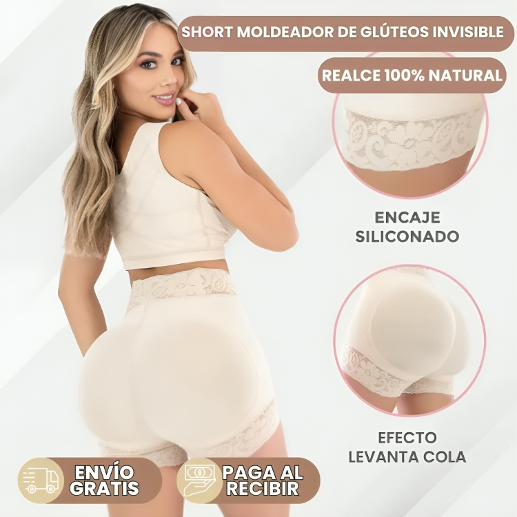 FAJITEX™: SHORT MOLDEADOR DE GLUTEOS INVISIBLE │ REALCE 100% NATURAL