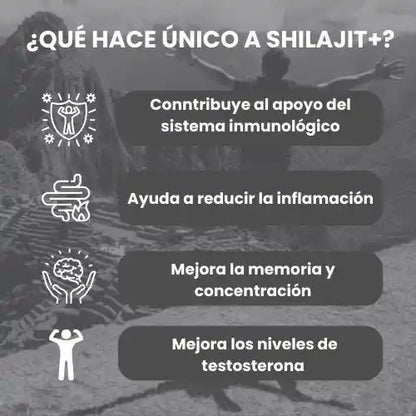 Shilajit + : Resina Natural del Himalaya |  Paga 1 lleva 2