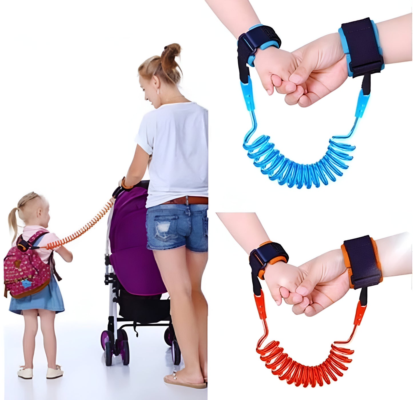 BABYSAFE™ : BRAZALETE DE SEGURIDAD ANTI PÉRDIDA PARA NIÑOS 2 MTS