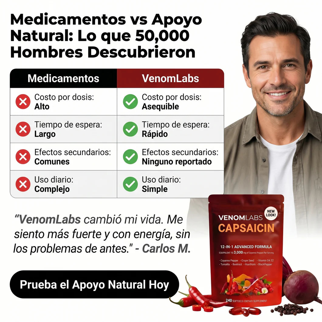 Venom Capsaicin™ | Cápsulas de Pimienta Cayena