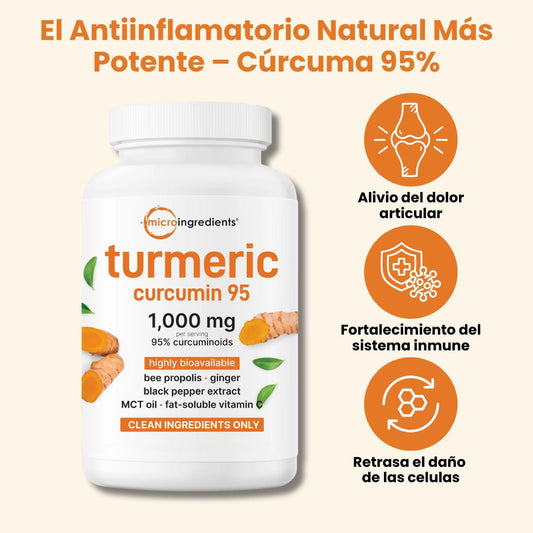 Antiinflamatorio Natural en Cápsulas de Curcuma