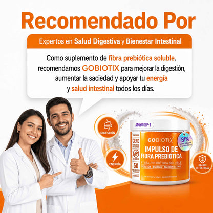 Gobiotix: Suplemento de fibra prebiótica: Ayuda a la salud intestinal y la regularidad digestiva