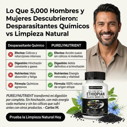 Capsulas aceite de semilla negra de Etiopía | Salud y bienestar digestivo