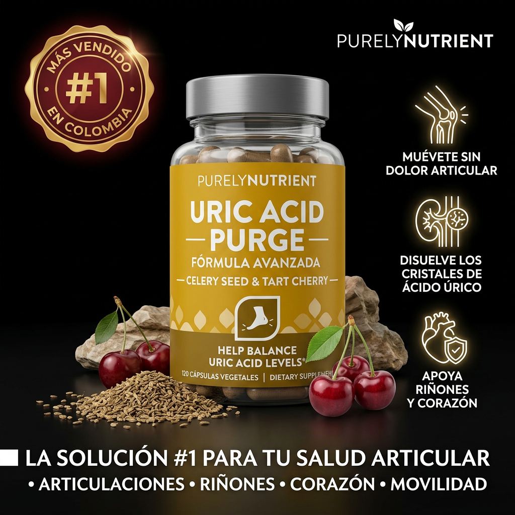 Suplemento natural para el acido úrico | 60 Capsulas