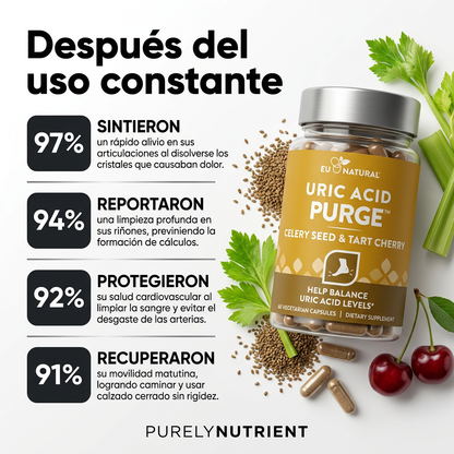 Suplemento natural para el acido úrico | 60 Capsulas