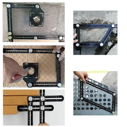 ANGLEMASTER™:  REGLA DE MEDICIÓN MULTIÁNGULOS | CORTES Y ANGULOS PERFECTOS